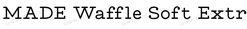 MADE Waffle Soft ExtraBold字体转换